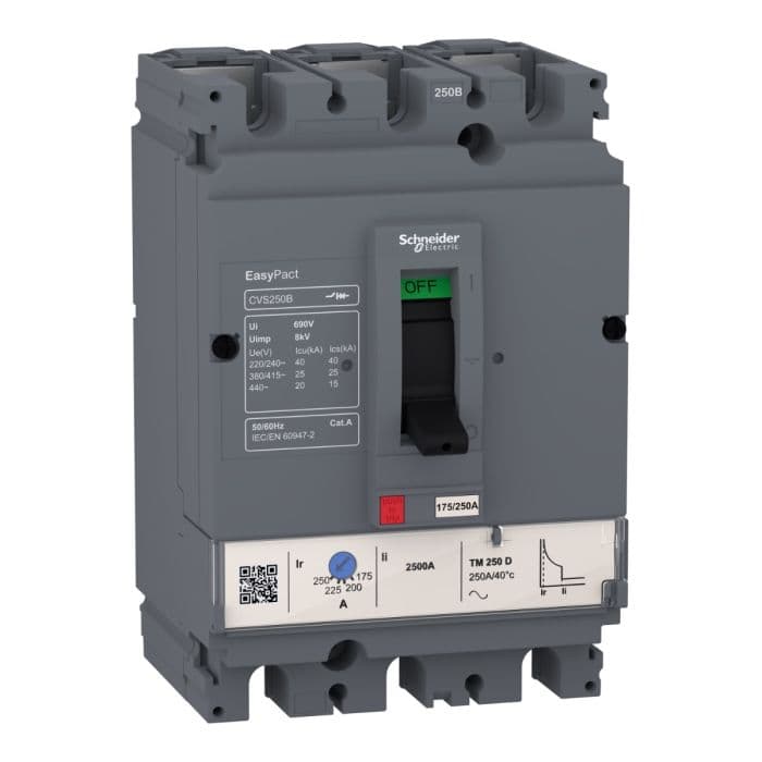 قاطع الدائرة الكهربائية Easypact CVS - CVS100B TM100D - 3P/3d